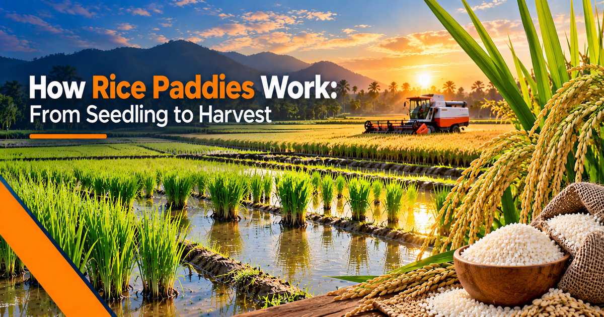 How Rice Paddies Work: From Seedling to Harvest